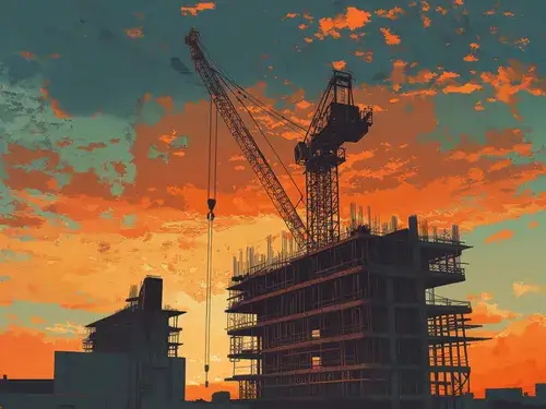 Construction-Site-Sunset